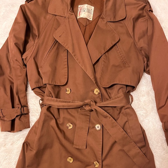 Vintage wool Trench Coat - Picture 3 of 16